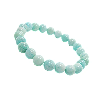 Svelandre "Ethereal Serenity: Authentic, Natural AAA Gemstone Unisex Bracelet for Wellness, Balance, and Positive Energy I Amazonite Bracelet (7-7.25Inc,8MM)