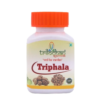 Triphala 60 Tab Holistic Relief for Appetite, Acidity, Inflammation, Anaemia, & Constipation.