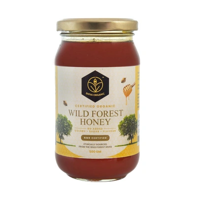 Shiva Organic Wild Forest Honey - Certified Organic 500g