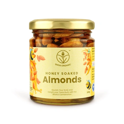 Shiva Organic Almonds Soaked in Organic Honey 240g