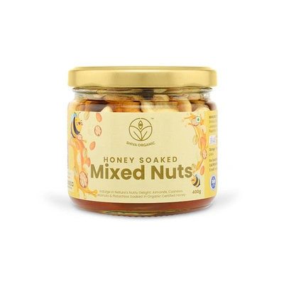 Shiva Organic Mixed Nuts Soaked in Organic Honey 400g