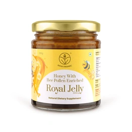 Shiva Organic Honey with Bee Pollen Enriched 2% Royal Jelly 250g