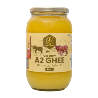 Shiva Organic A2 Gir Cow Desi Ghee | Bilona Ghee 1ltr.