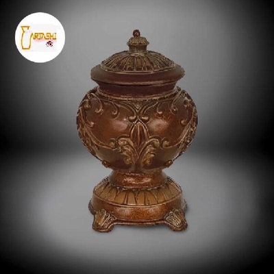 Corner decoration jar wood