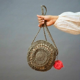 Jute Jaali Sling bag