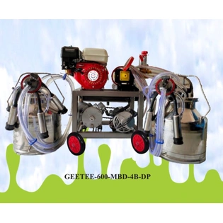 Double bucket milking machine