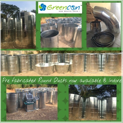 GREENCON Pre fabricated Metal Ducts for Air cooling, Air conditioning, Kitchen exhaust, Fume extraction, Ventilation