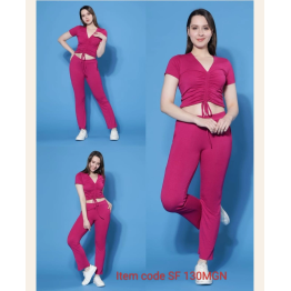 Chic Women's Cotton Track Suit for Trendy Comfort