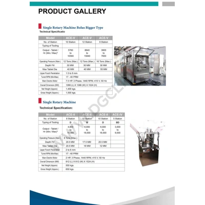 Bolus Type Tablet Press