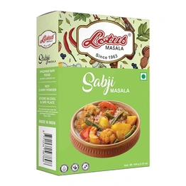 Lotus Sabji Masala | Instant Spice Box with Added Salt |100gm (10kg Pack)