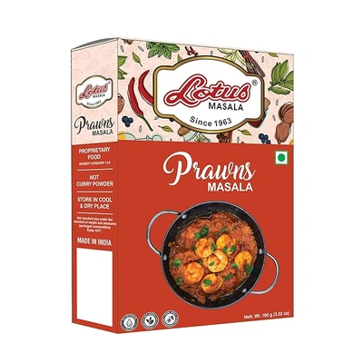 Lotus Prawn Masala Pack (100gm) (10 kg Pack)