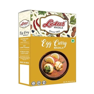 Lotus Instant Egg Curry Masala | Powdered Spice | 100 gm (10 kg Pack)