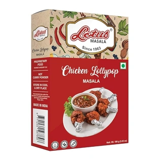 Lotus Chicken Lollypop Masala Powder | Instant Spice box with added salt | 100gm (10 kg Pack)