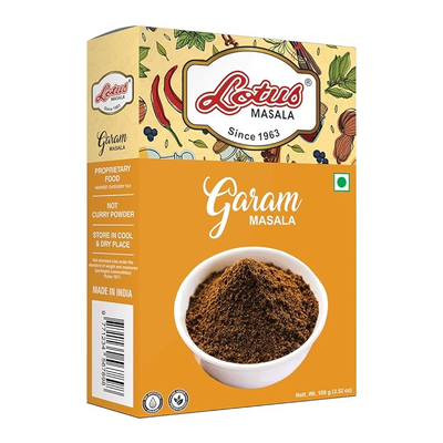 Lotus Masala (Since 1963) Lotus Garam Masala | Premium Pack 100gm (10 kg Pack)