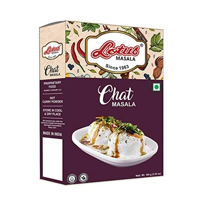 Lotus Masala (Since 1963) Lotus Chat Masala Sprinkler 100 gm (10kg Pack)