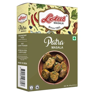 Lotus Masala Gujarati Patra Masala Powder 100 gm (10kg Pack)