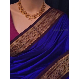 Banarasi Blue Bliss Saree | Royal Radiance Saree | Saree With Blouse | Wedding Saree | Bollywood Saree| South Indian Saree