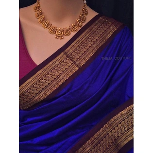 Banarasi Blue Bliss Saree | Royal Radiance Saree | Saree With Blouse | Wedding Saree | Bollywood Saree| South Indian Saree