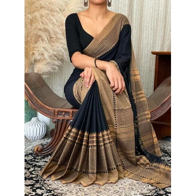 Black Banarasi Silk Saree, Indian Wedding Saree With Blouse | Sarees India | Sari With Stitched Blouse | Gift For Her | Sarees For Women