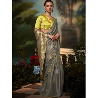 Leaf Green Saree | Bollywood Saree