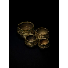 Handcrafted Dhokra Mana (Set of 4)