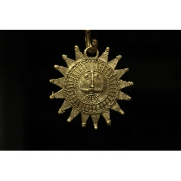 Dhokra - Sun Mask Wall Accent