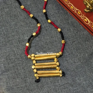 Handcrafted Dohkra Tribal Necklace - Ladder