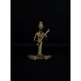 Dhokra -Siting Musician with Flute