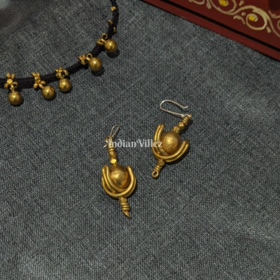 Handmade Dhokra Tribal Ear Ball