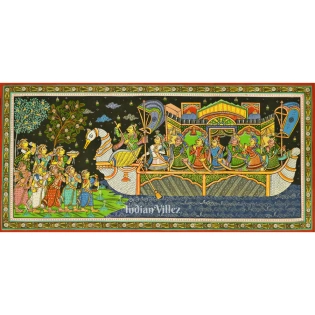 Boita Bandana Pattachitra Art Painting For Home Wall Art Decor