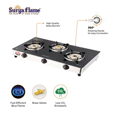 SF LPG Stove 3B Glaze SS NA