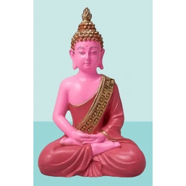 Pink Fiber Buddha Idol