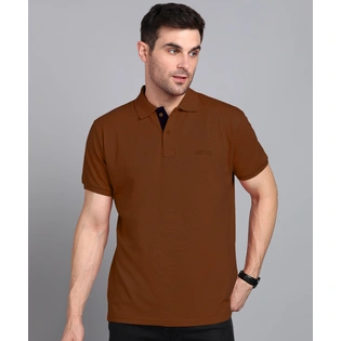 Men's Cotton Blend Half Sleeve Regular fit Comfortable Polo Neck T-Shirt