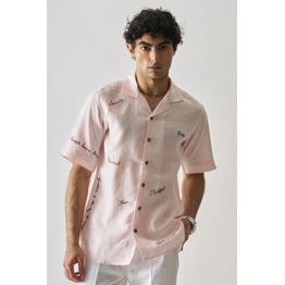 11 : 11 - Hand Embroidered Unisex Linen Shirt