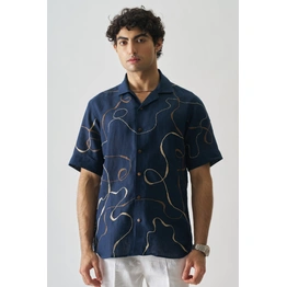 Imperial Accent - Hand Embroidered Unisex Linen Shirt