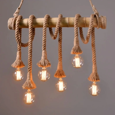 Rustic Vibes Rope Chandelier