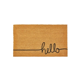 COIR MAT WITH HELLO PRINT