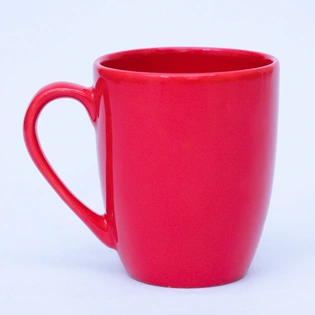 Ceramic Coral Red Coffee Mug | Tea Cup - 400ml