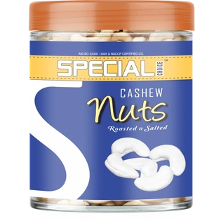 Special Choice Cashew Nuts Roasted & Lightly Salted Jar 250g | Not-Fried | High Protein, Fiber, Healthy Fats | Healthy & Tasty Dry Fruit