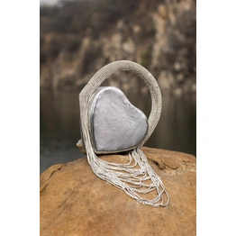 Heart Shaped Clutch- Ideal Silver Clutch