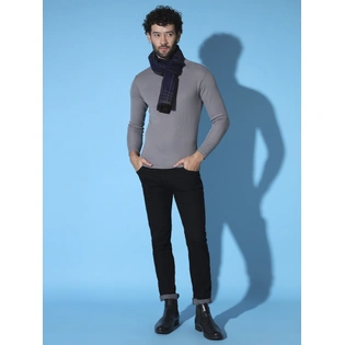 Cashmere Wool Striped Men Muffler