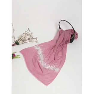 Pink Shawl 100% Pure Pashmina Shawl, hand embroidery feather border shawl, kashmiri shawls online