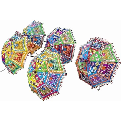 Handcrafted Embroidered Umbrella (set of 5)