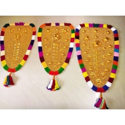 Handmade Kerala Wall Hanging Nettipattom (pack of 3)