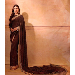 YNF Soft Georgette Saree With Lace Border With Blouse Piecs