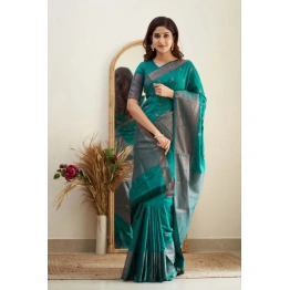 YNF Soft Silk Saree with Copper Jari Work, Rich Design, and Jacquard Border Blouse Piece