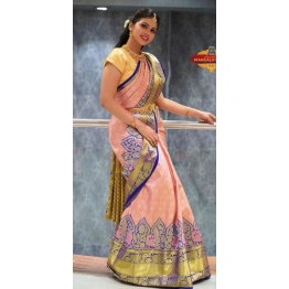 YNF Soft Silk Saree with Golden Jari Work, Jaquard Border & Trendy Pallu