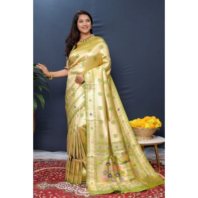 YNF Paithani Pure Silk Handloom Saree with Pure Jari Soft Silk Fabric