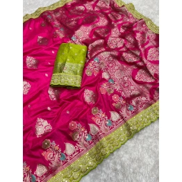 Dolla Silk Saree: Exquisite Embroidery, High Quality, Flowing Elegance