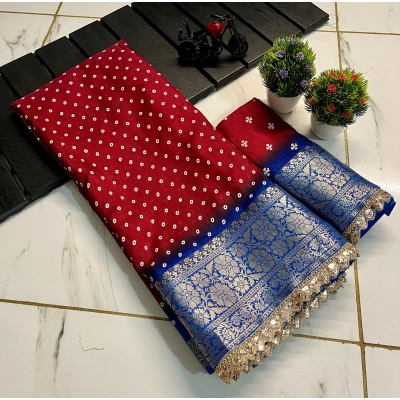 Dazzling Pure Dola Silk Saree with Lace Patti Work